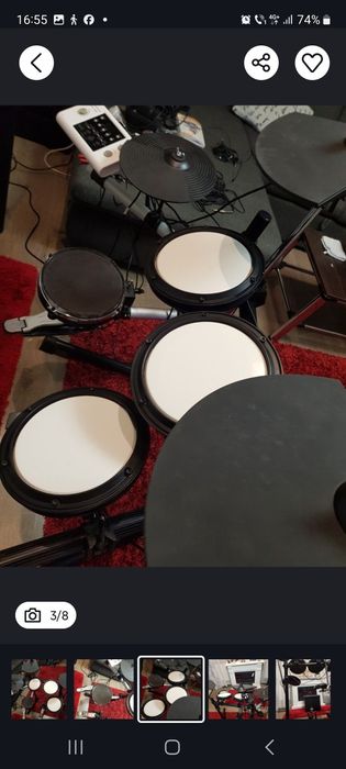 Set toba Roland TD11,TD10,Alesis DM7,Milenium