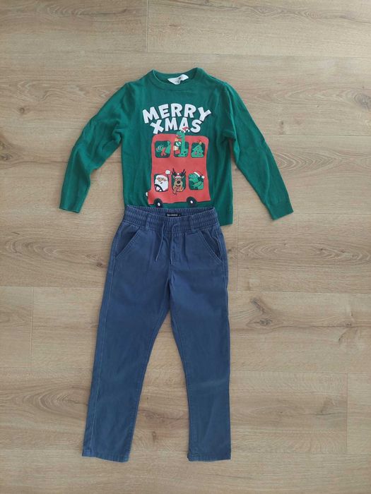Pulover + pantaloni, 8 ani