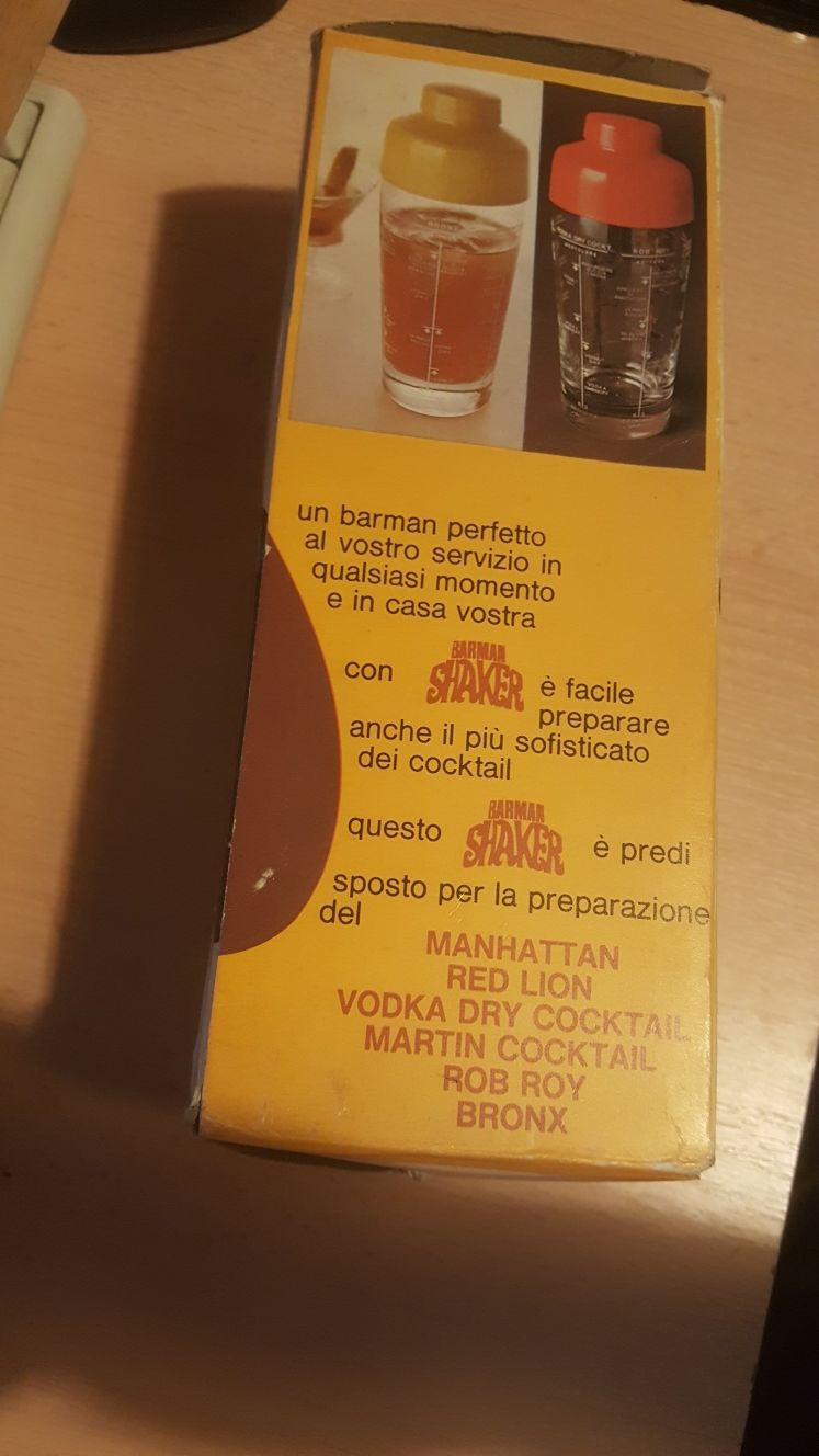 Shaker barman vintage italian din anii 1950