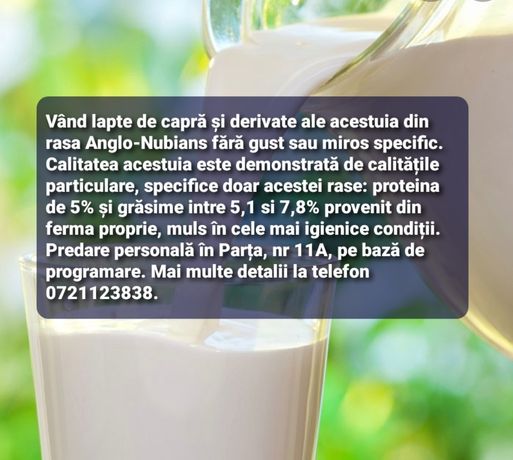 Vând Lapte de Capră