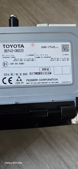 Radio player multimedia toyota aygo