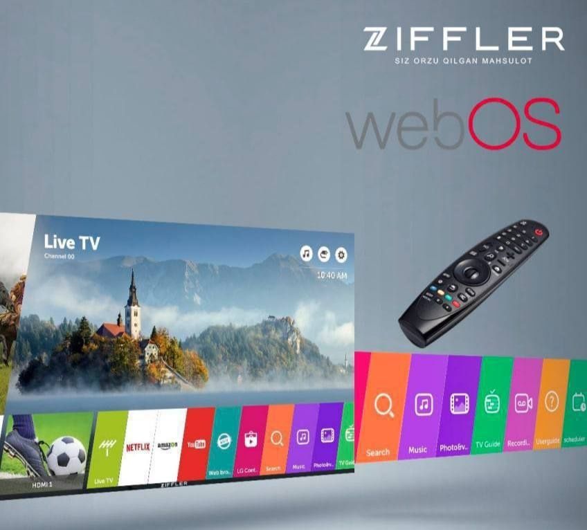 Tcl skyworth Ziffler 43 ” 50 " 65" QLED 4K UHD Smart WebOS Android