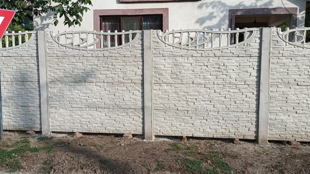 Gard beton placi transport și montaj gratuit