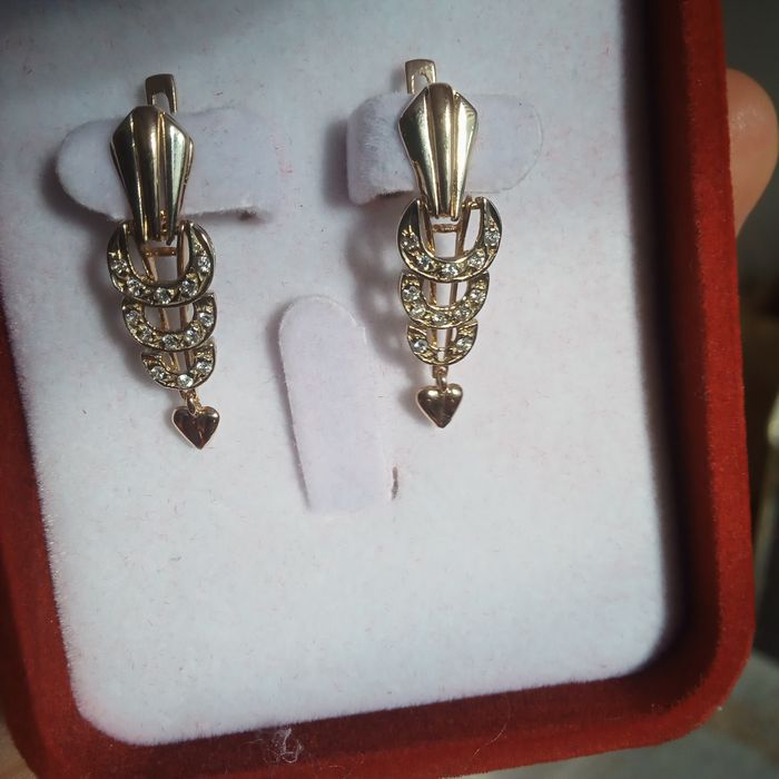 Серьги золотые  молодёжные