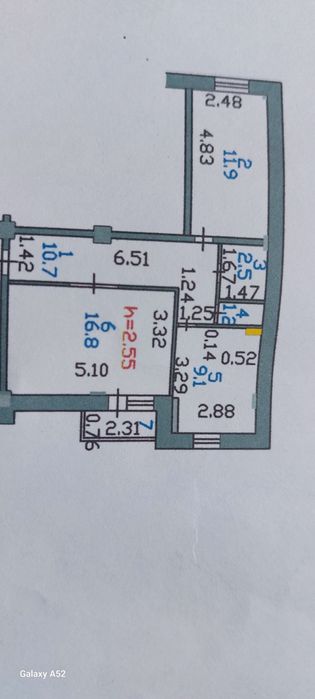 Продам 2 х комнатную квартиру