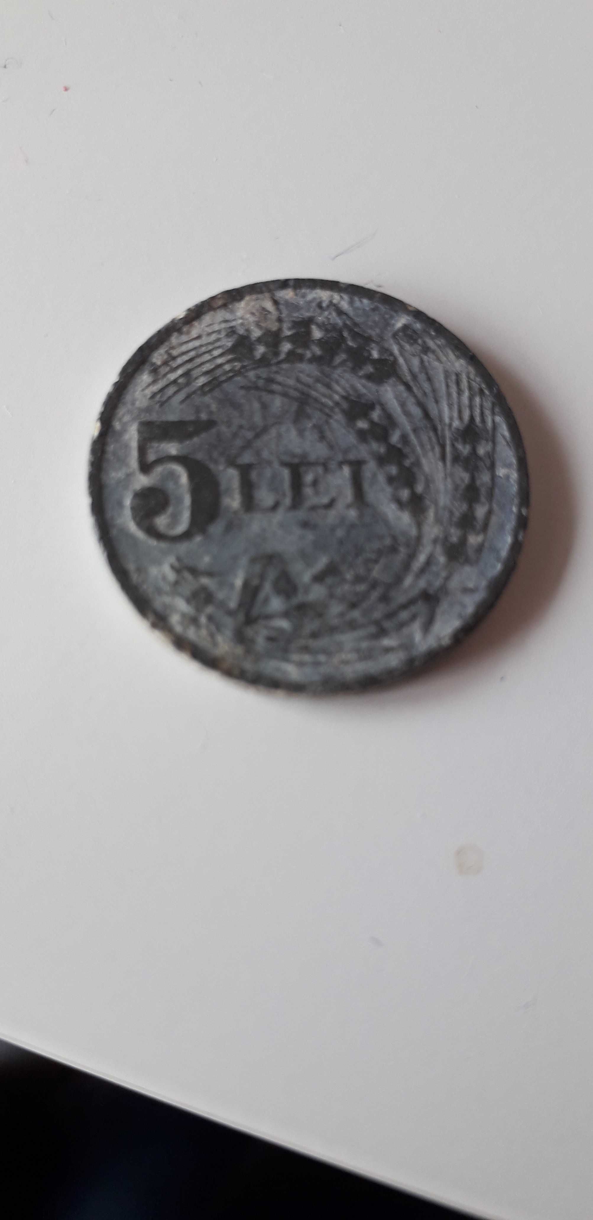 Moneda 5 lei 1942 Regatul Romaniei