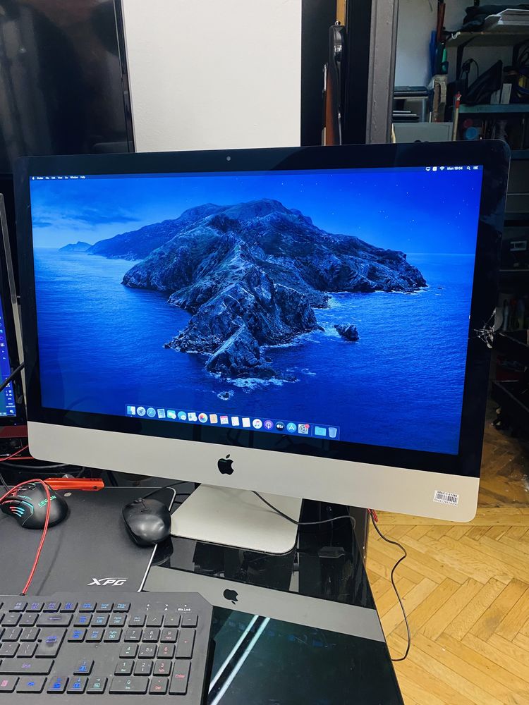 Imac late 2013, 1 TB Hdd, 8 Gb Ram, 27 inch- sticla sparta