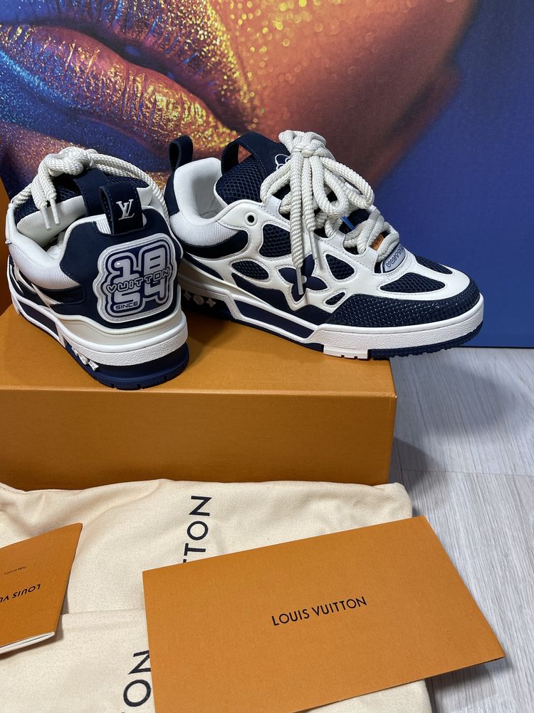 Adidasi Louis Vuitton Skate piele naturala Full Box Premium