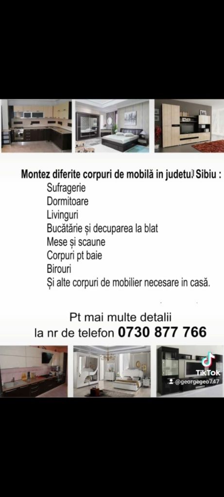 Montator mobila în județul Sibiu