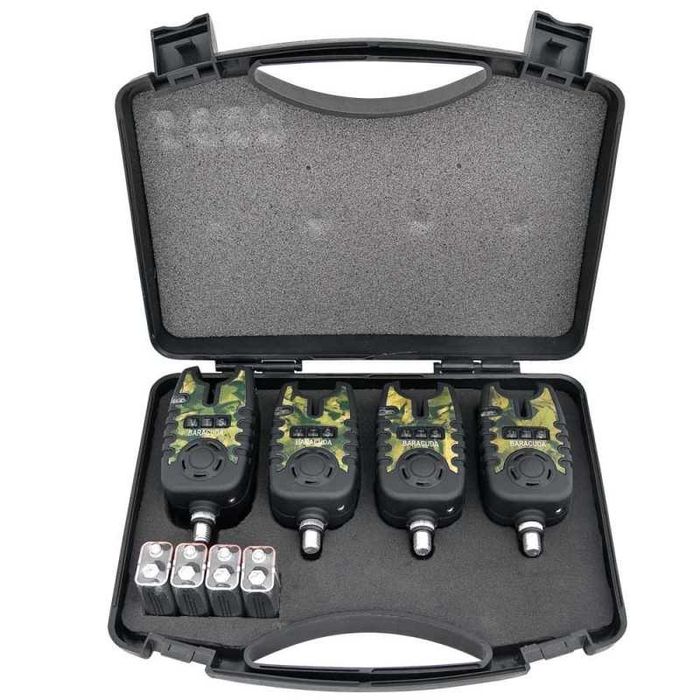 Set 4 swingere cu iluminare + 4 avertizori TLI21 Baracuda si valigete