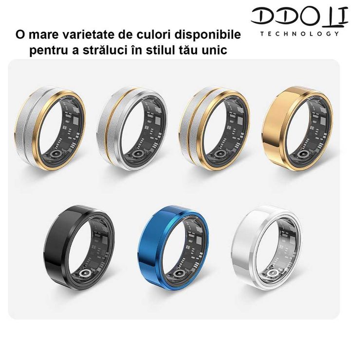 Inel smart inteligent DDOLI®, ultra-usor 2.9g, NOU, sigilat.