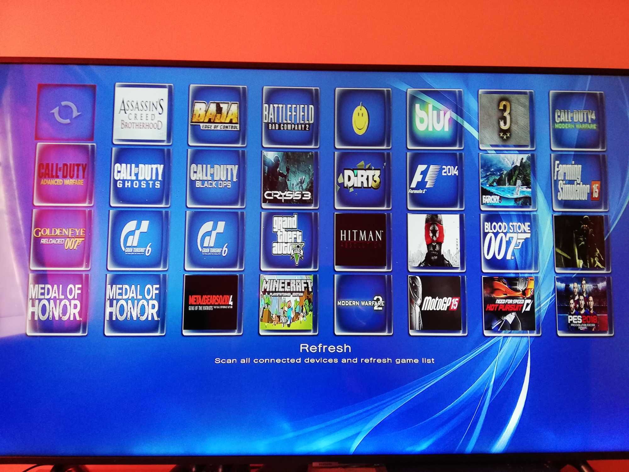 Memorie externa (500GB. HDD USB), 41 jocuri PS3.