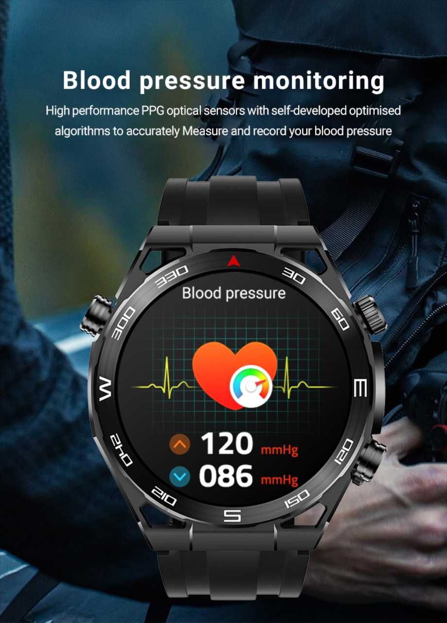 Ceas Smartwatch 1,53 inch Ai Assistant ecran Amoled- Man Calibrate