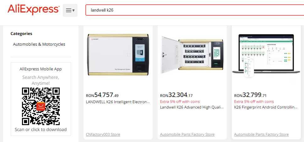 Sistem gestiune chei/Key Management System Landwell K26