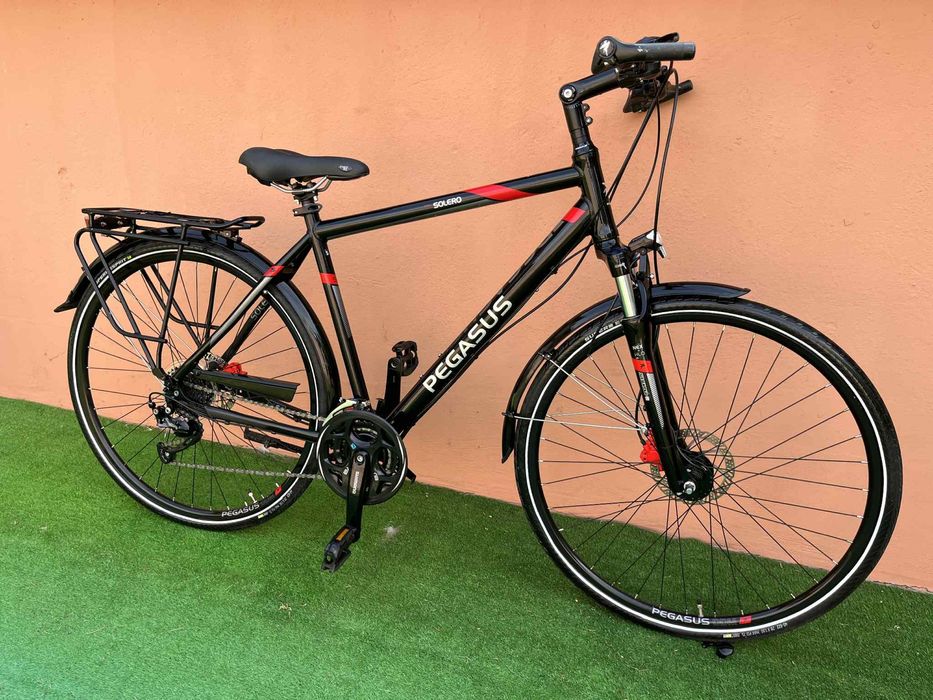 Като Нов Алуминиев Хидравличен Велосипед PEGASUS 28цола 9х3