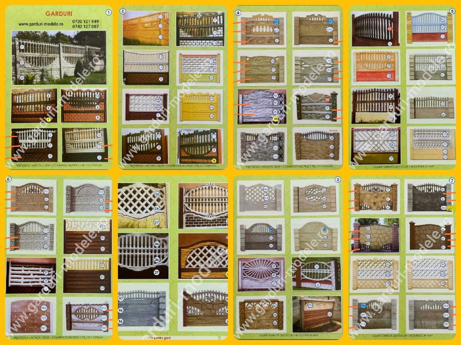 Gard placi prefabricate din beton.Bârlad,Podul Turcului,Huși,Negrești,