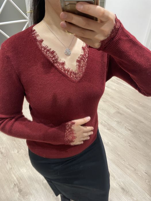 Новая Кофта с кружевом