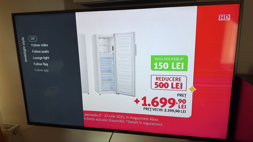 Televizor Philips Ambilight 146cm
