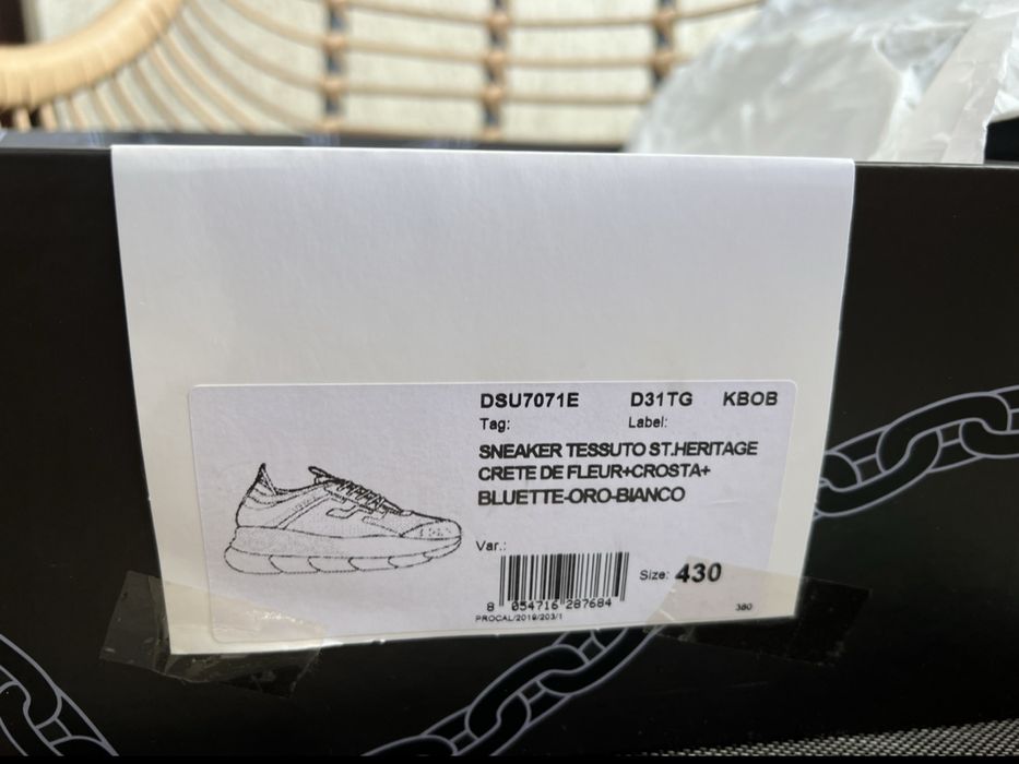 Versace Chain Reaction Auriu Albastru