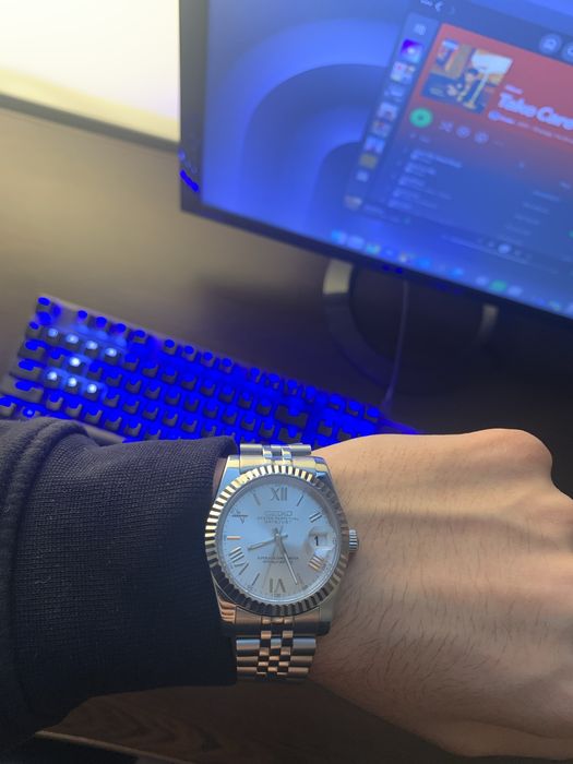 Ceas Seiko Mod Roman Grey Dial