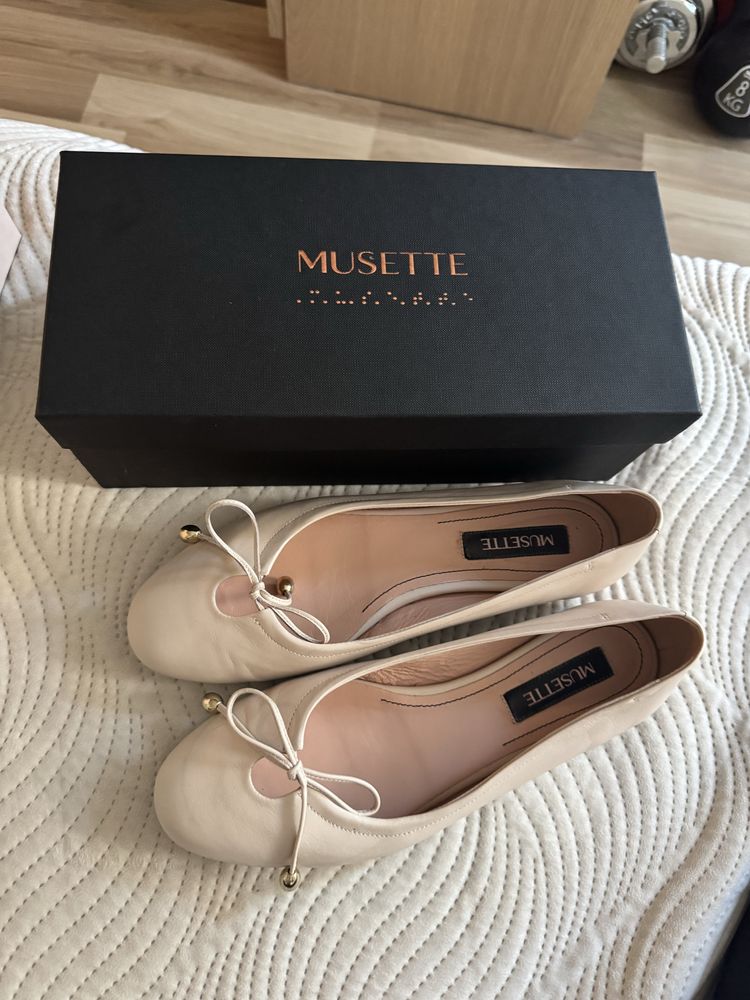 Musette 40 номер, кожени пантофки