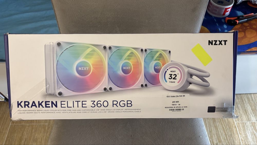 Cooler CPU NZXT Kraken 360 RGB White - nou cu factura si garantie