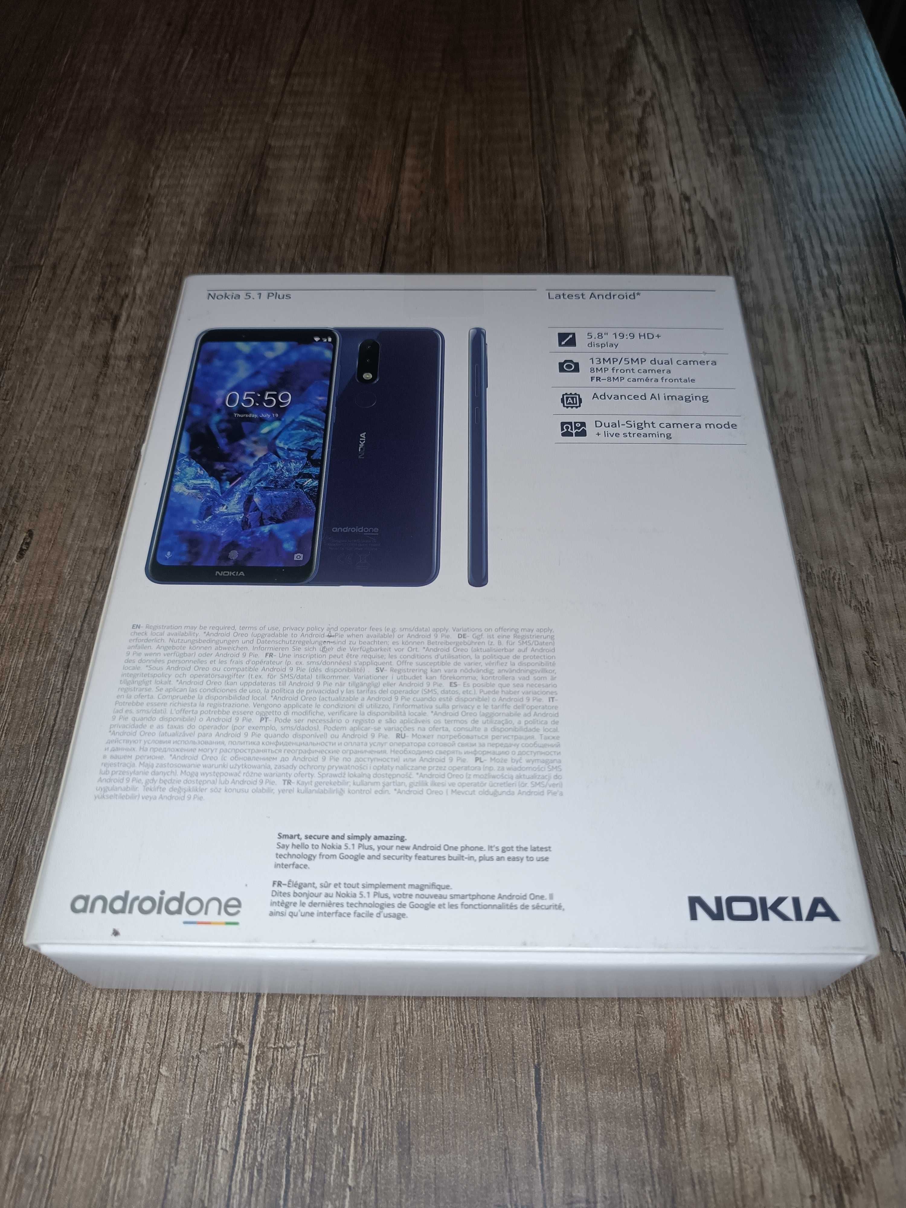 Смартфон Nokia 5.1 Plus, черен