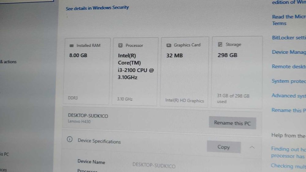 Unitate PC i3-2100 3.1 / 320GB / 8GB DDR3 / DVD RW / HDMI / silentios
