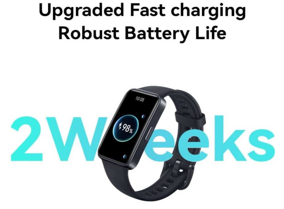 Фитнес гривна Huawei Band 8, монитор на здраве, цвят: черно