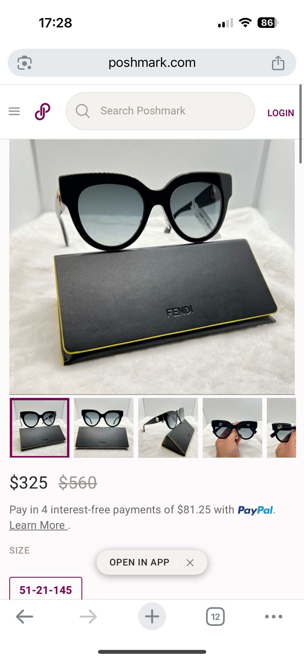 Слънчеви очила Fendi