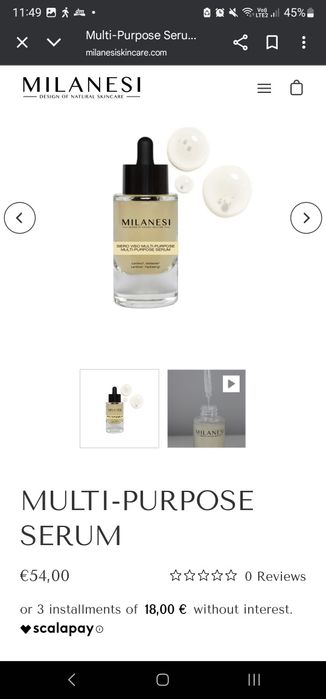 Milanesi серум и дневен крем