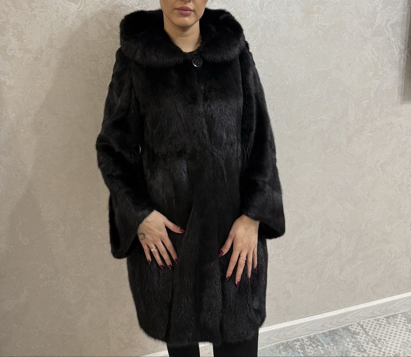 Шуба Норковая (цвет черный)
