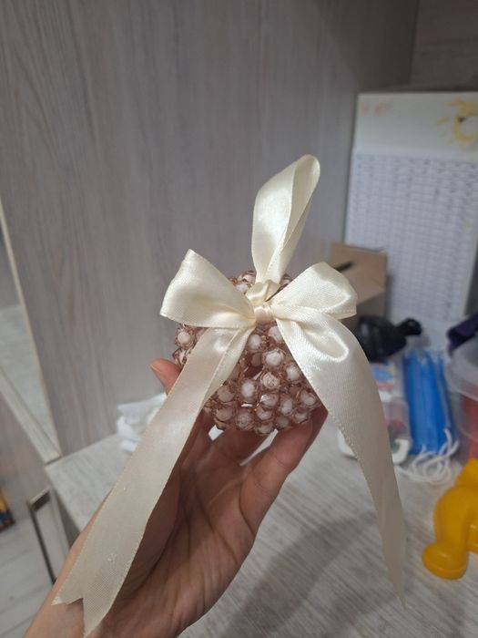 Ёлочные шары из бусин