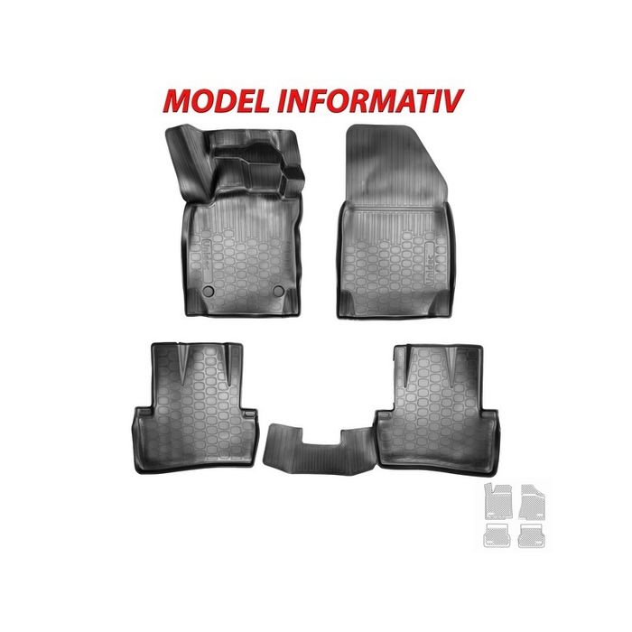 Covoare cauciuc stil tavita Mercedes GLA X156 2014-> ERK