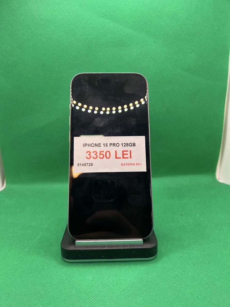 Iphone 15 Pro 128GB baterie 90%•Amanet Lazar Crangasi•51457