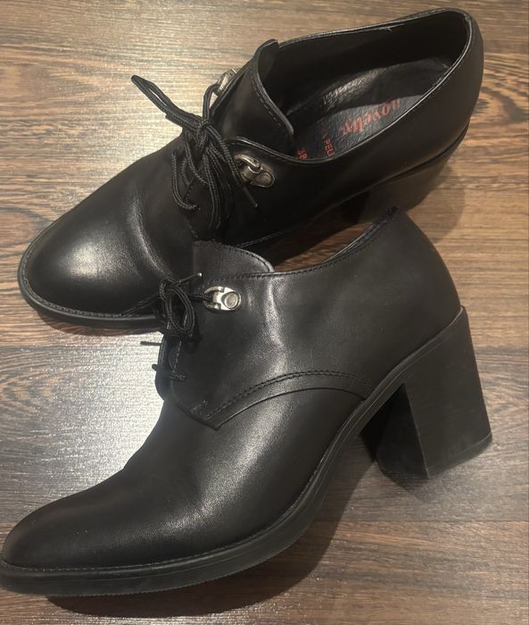 Дамски обувки на ток Vera Pelle естествена кожа