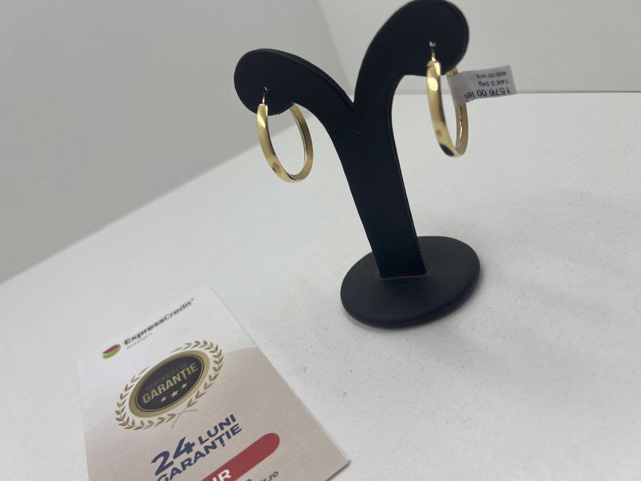 Cercei Aur 14K 3.94g (Ag25 Belvedere B.40611.16) Garantie 2 ani!
