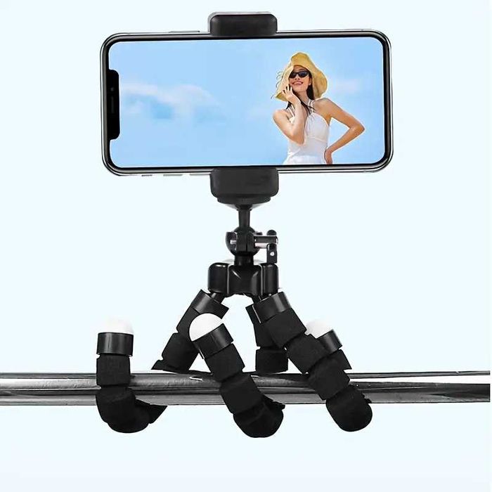 Trepied tripod + suport telefon, camera ultra portabil, reglabil
