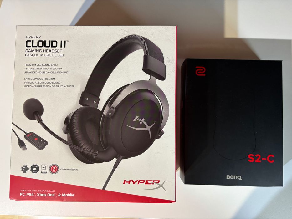 Слушалки HyperX Cloud 2 и Мишка Zowie S2-C