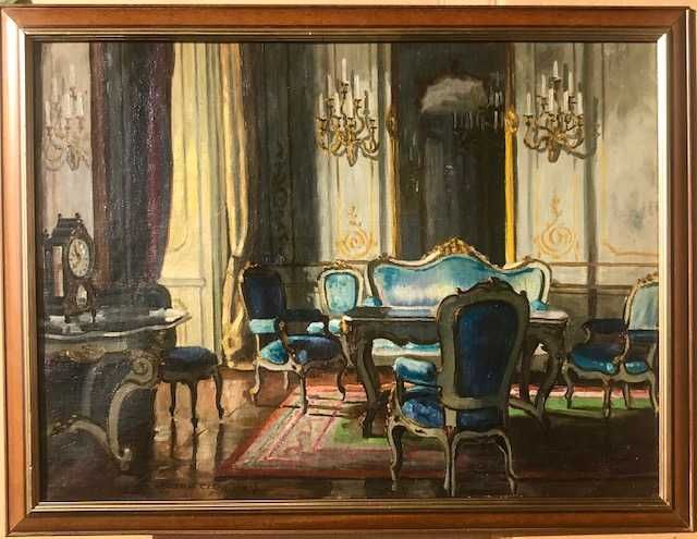 AUTENTIC! Tablou VECHI, Apatfalvi Czene J (1870-1945), ulei/pz 70x50cm