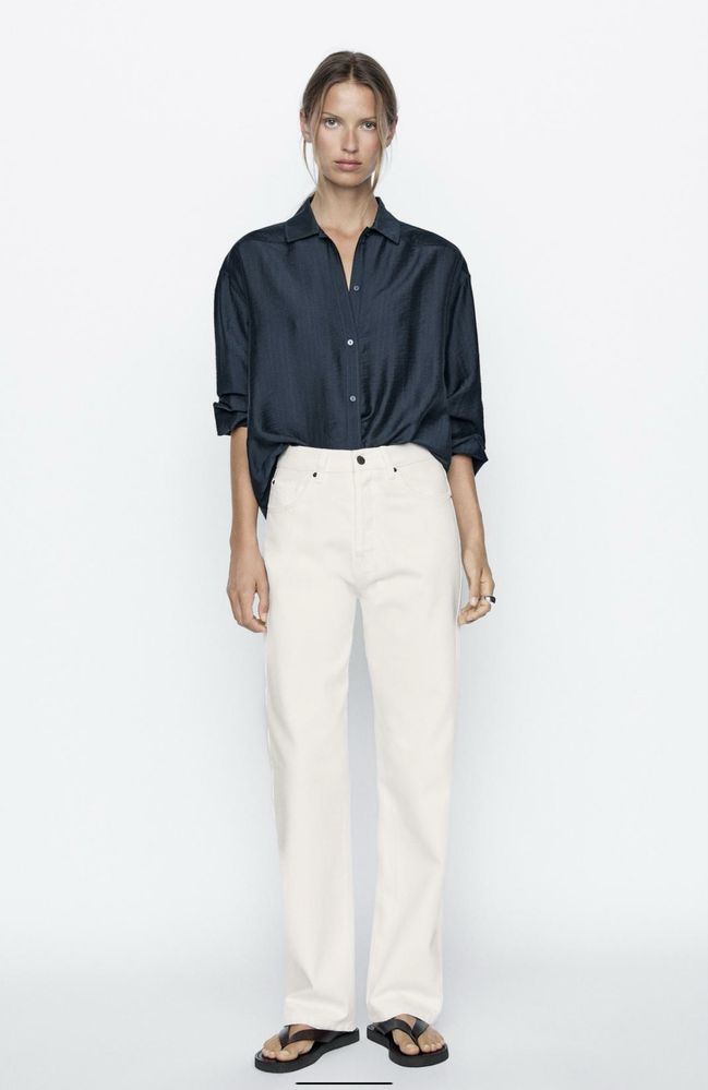 Дънки висока талия Massimo Duti