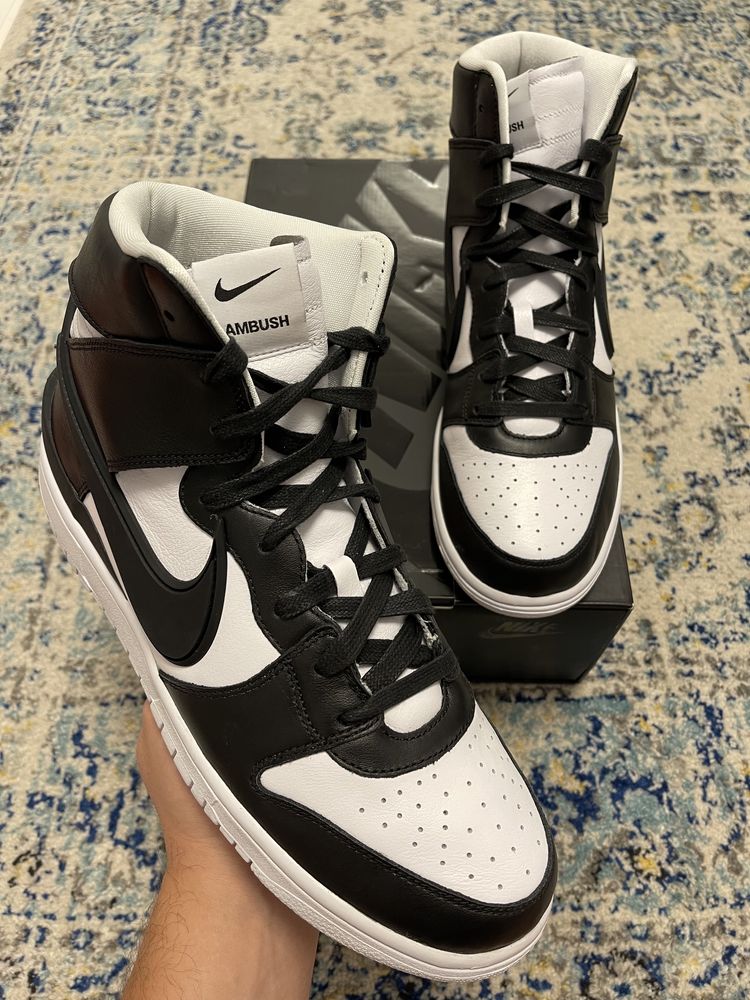 Nike Dunk High Ambush Black White 45