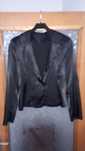 Sacou satin negru