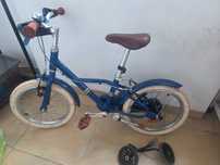 Bicicleta copii albastru CITY 900 16" BWTIN. Bonus: roti ajutatoare
