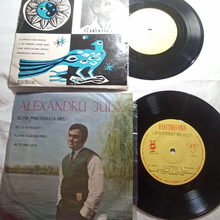 Două viniluri cu muzica românească și 3 CD  de colecție