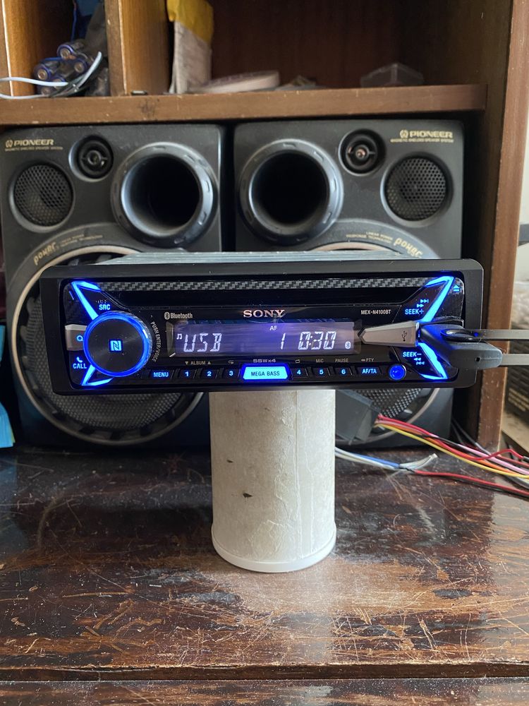 SONY MEX-N4100BT - 4X55W - Bluetooth, USB, CD плеър за кола сд, радио