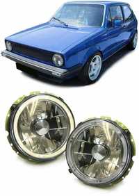 Фарове за Голф 1 ЛЕД angle eyes LED Ейнджъл VW Golf Mk1 Caddy Нови