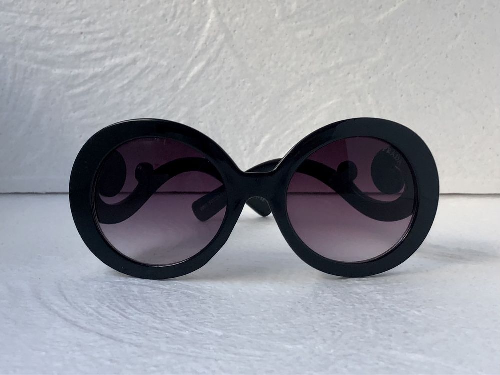 PR дамски слънчеви очила кръгли  2 цвята черни