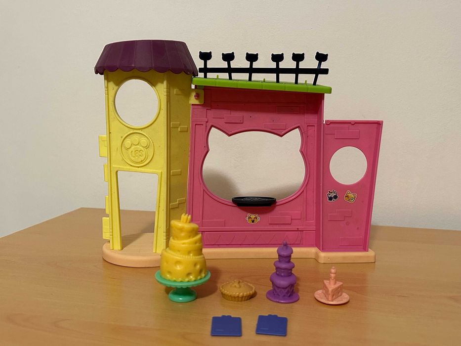 Set cafenea Littlest Pet Shop  + 2 bucati LPS originali