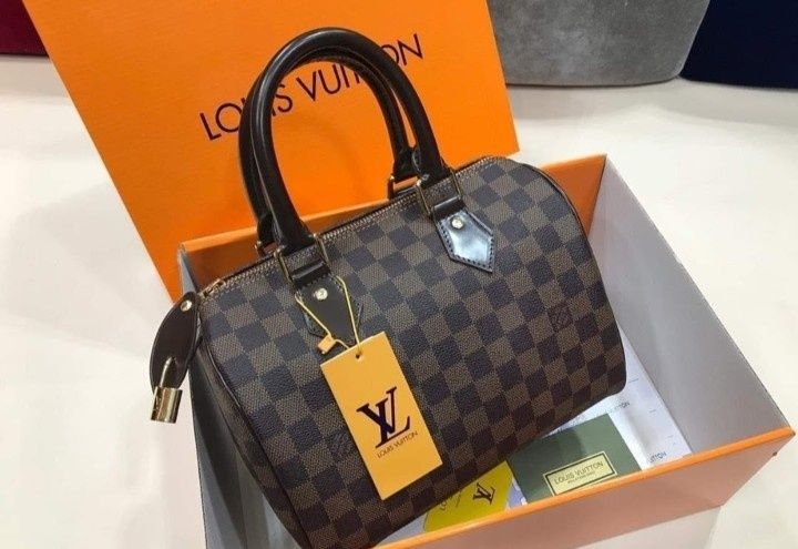 Set Louis Vuitton Speedy 3 articole(esarfa +geanta +portofel),saculet